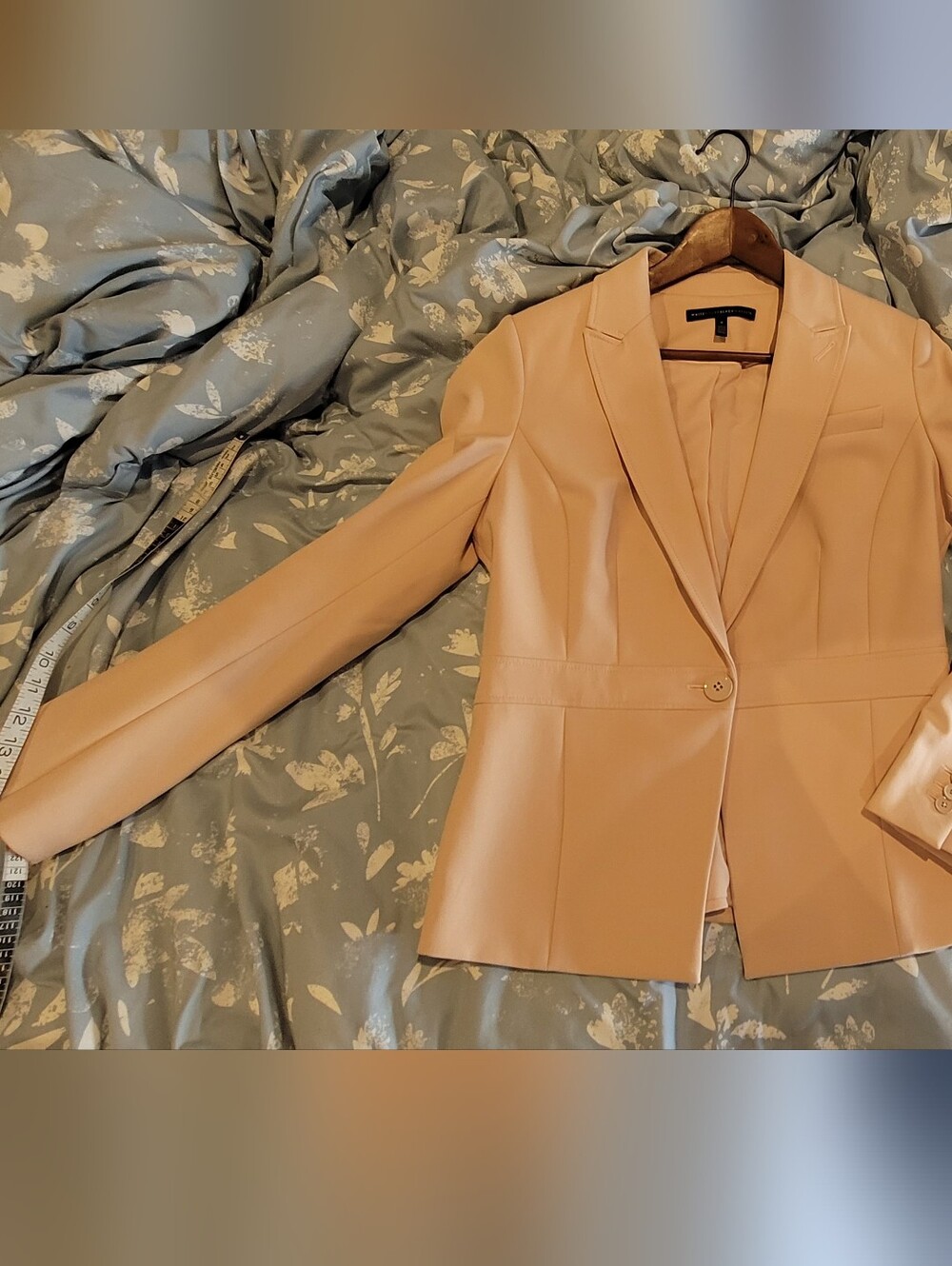 NWT White House Black Market Blush Pink Blazer Womens 4 Tailored Office Jacket